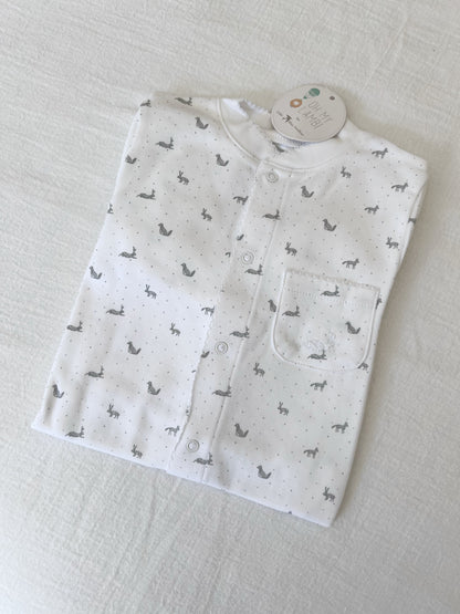 Little Gray Rabbits Pima Baby Pajama - The Avenue44