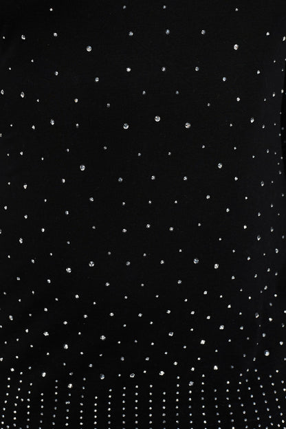 Long Sleeve Rhinestone Dress