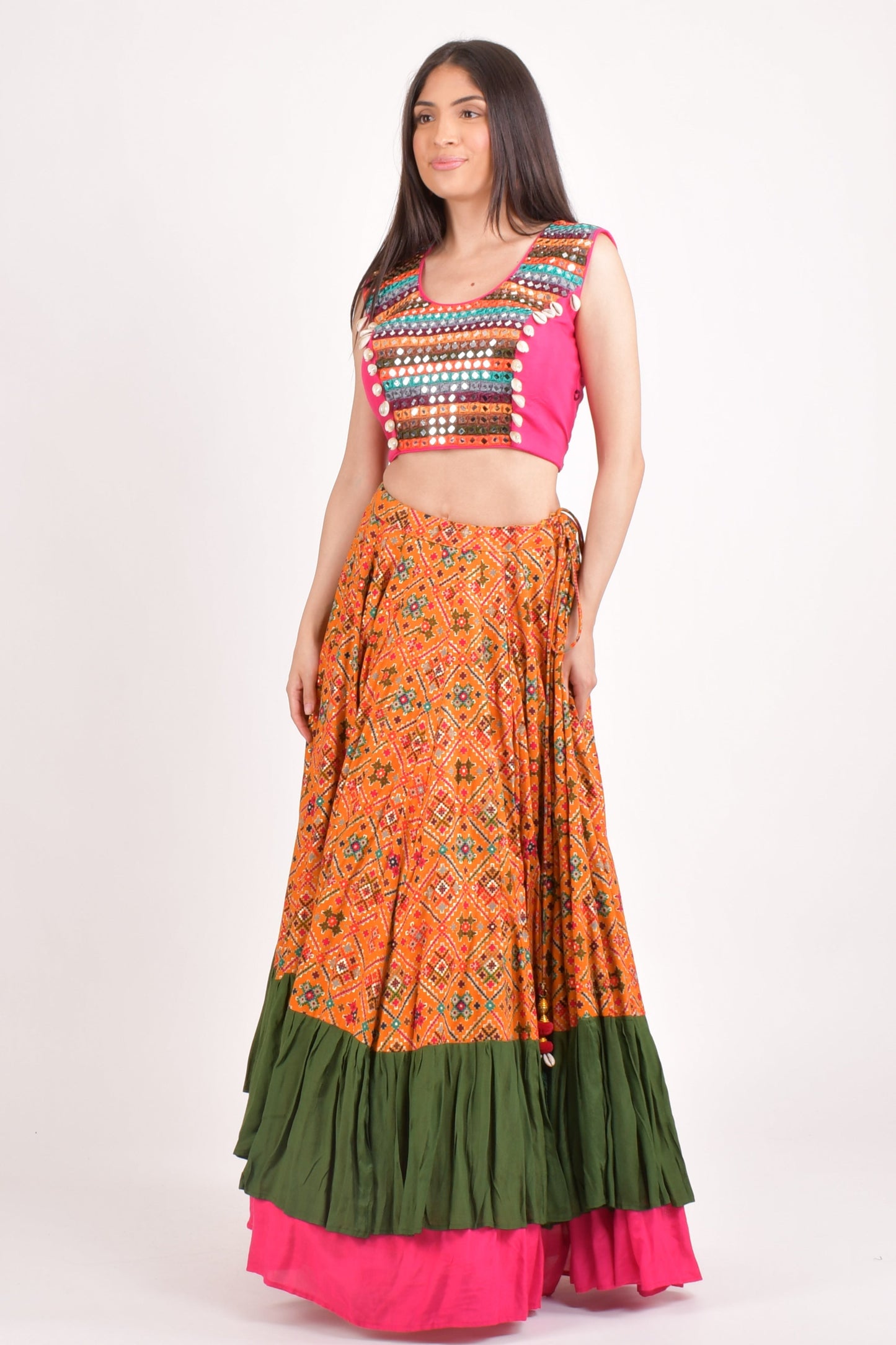 Jensen Yellow Full Flare Chaniya Choli