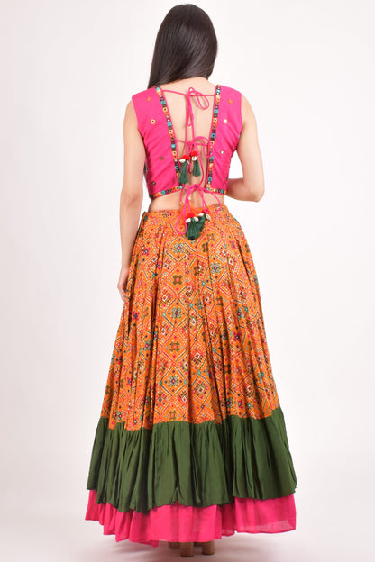 Jensen Yellow Full Flare Chaniya Choli