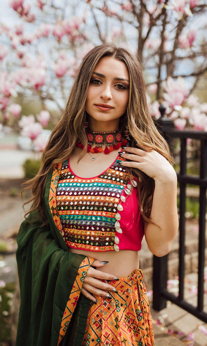 Jensen Yellow Full Flare Chaniya Choli