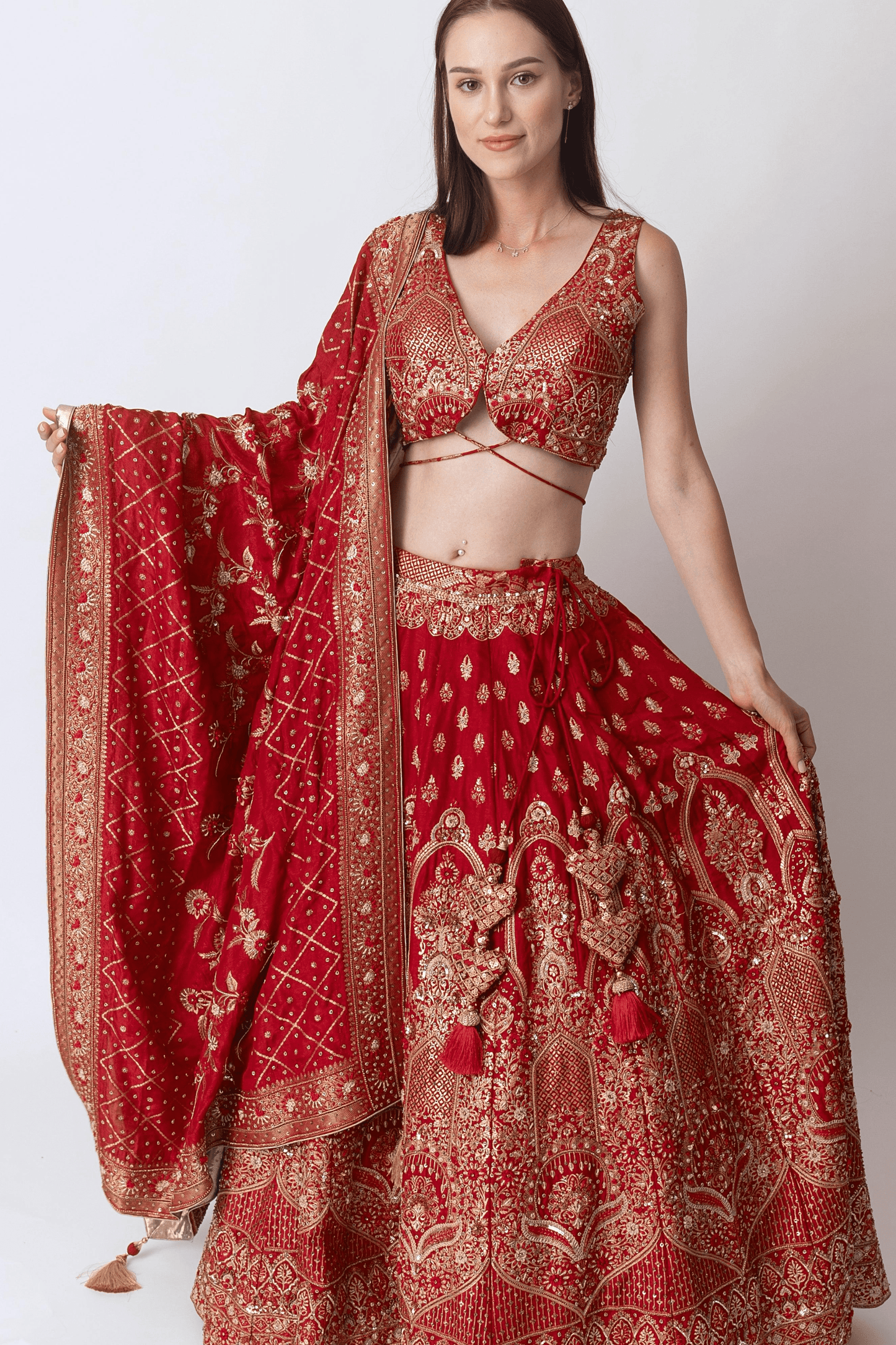 Jiya Banarasi Silk Lehenga Choli Set