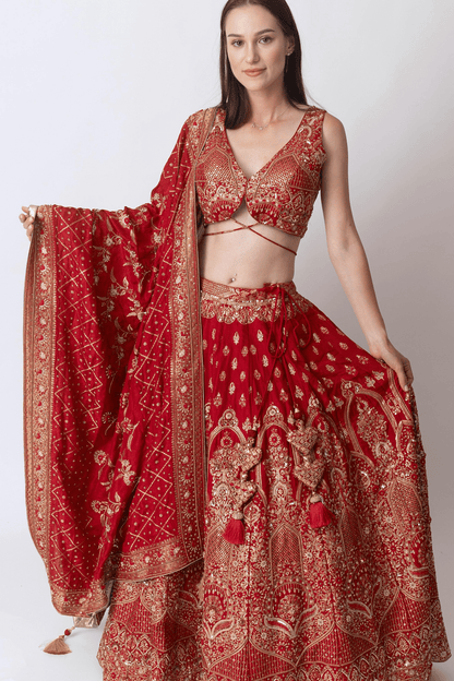 Jiya Banarasi Silk Lehenga Choli Set