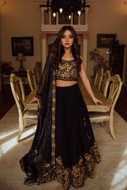Josey Black Lehenga Choli Set