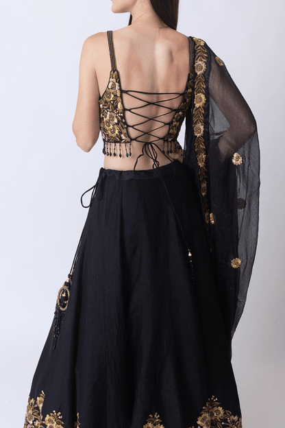 Josey Black Lehenga Choli Set