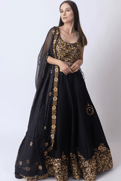 Josey Black Lehenga Choli Set
