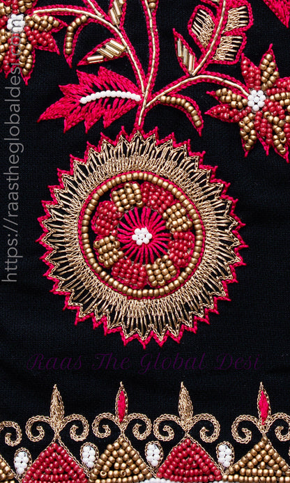 Katya Full Flare Black Chaniya Choli set