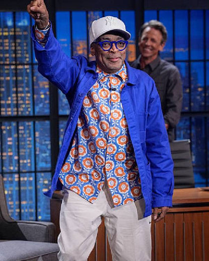 Late Night With Seth Meyers Spike Lee Floral Printed Shirt