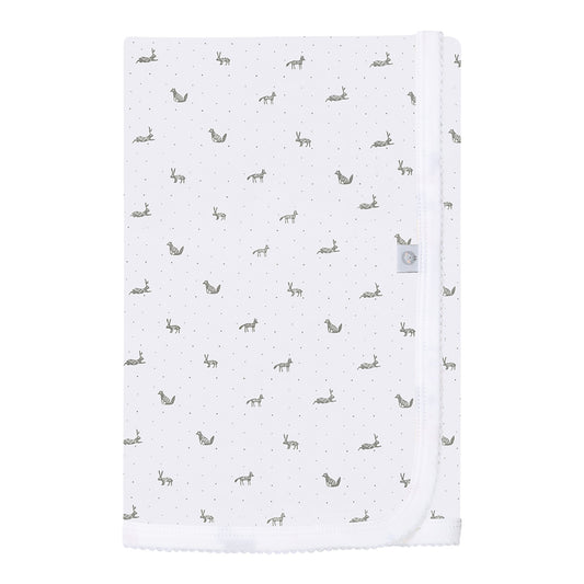 Little Gray Rabbit Pima Baby Blanket - The Avenue44
