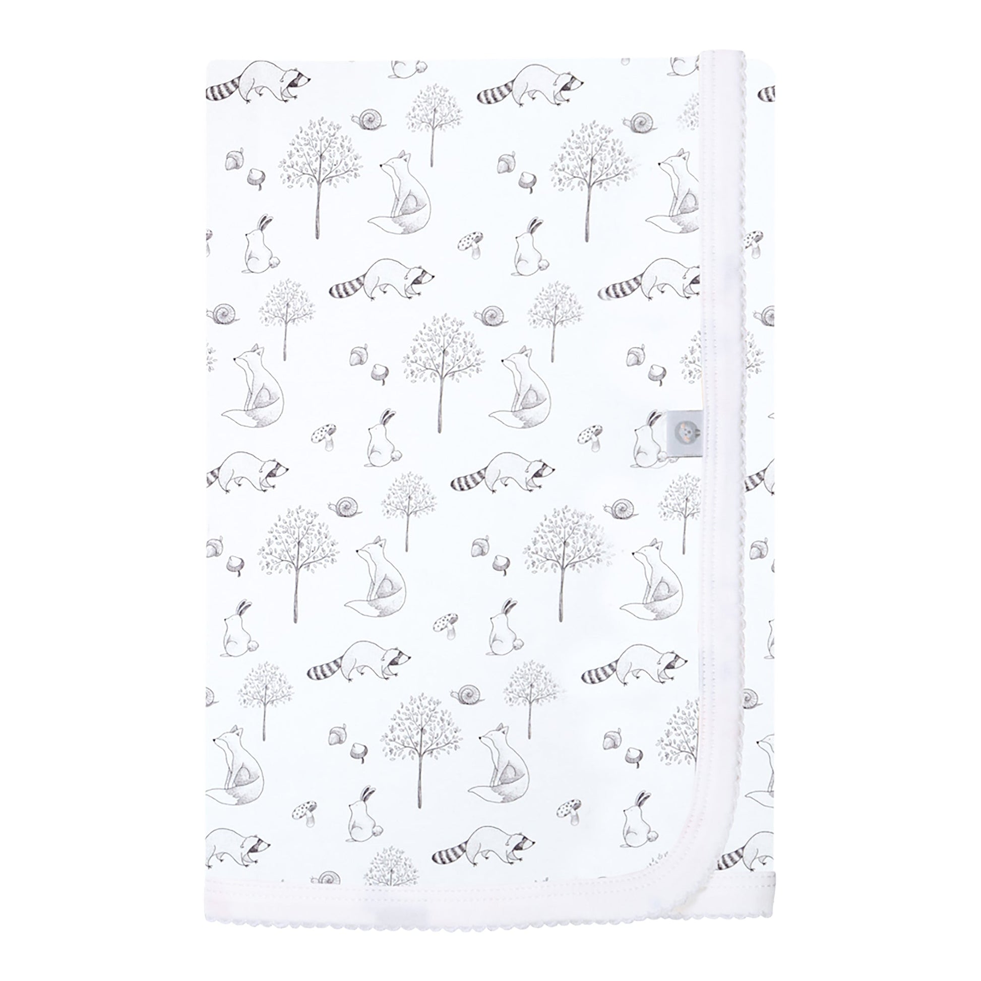 Gray Raccoon Pima Baby Blanket - The Avenue44
