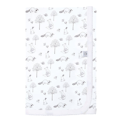 Gray Raccoon Pima Baby Blanket - The Avenue44