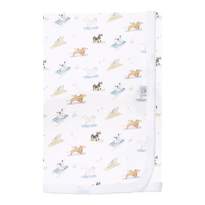 Ski Pups Boy Pima Baby Blanket - The Avenue44
