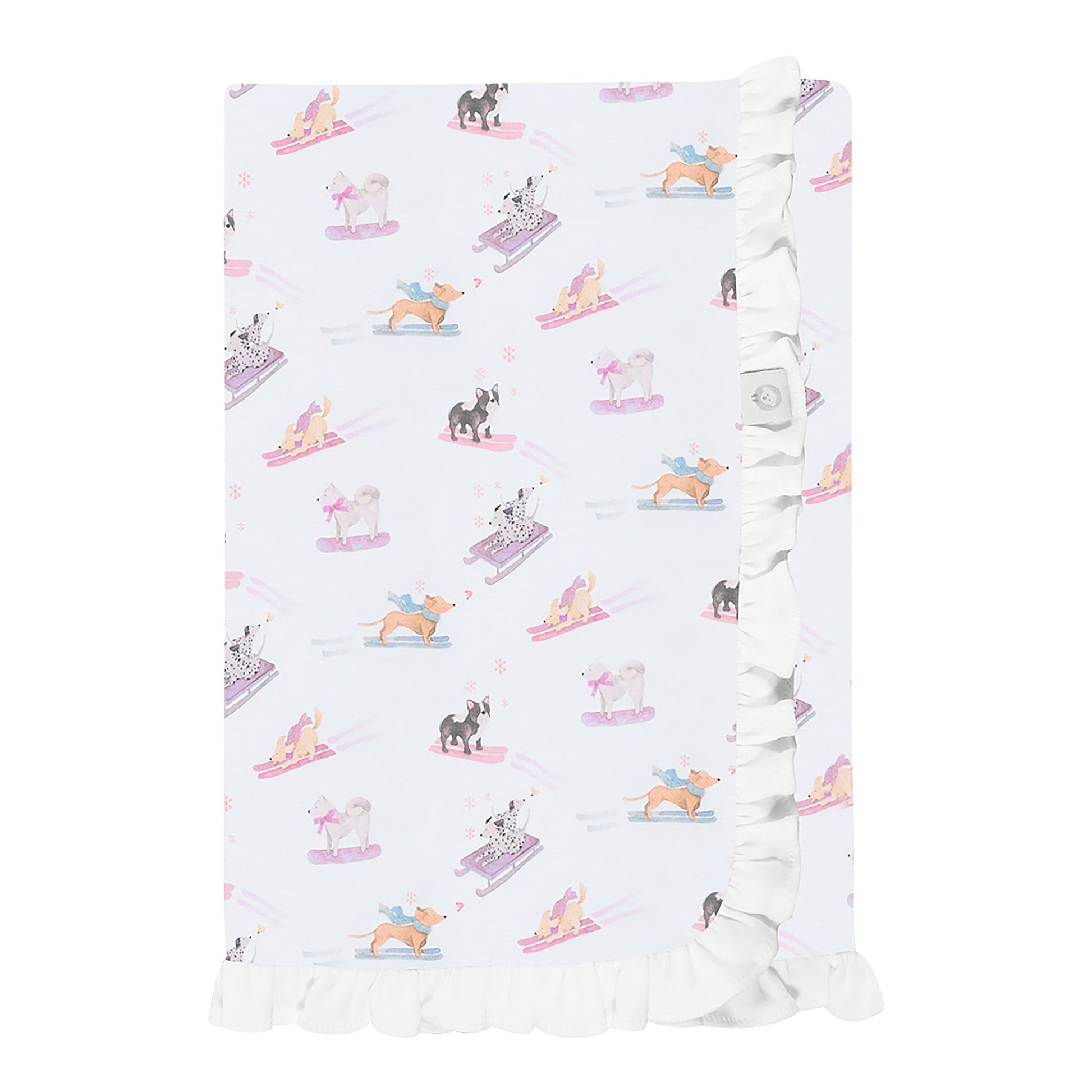 Ski Pups Girl Pima Baby Blanket - The Avenue44