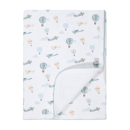 Little Airplanes Pima Baby Blanket - The Avenue44