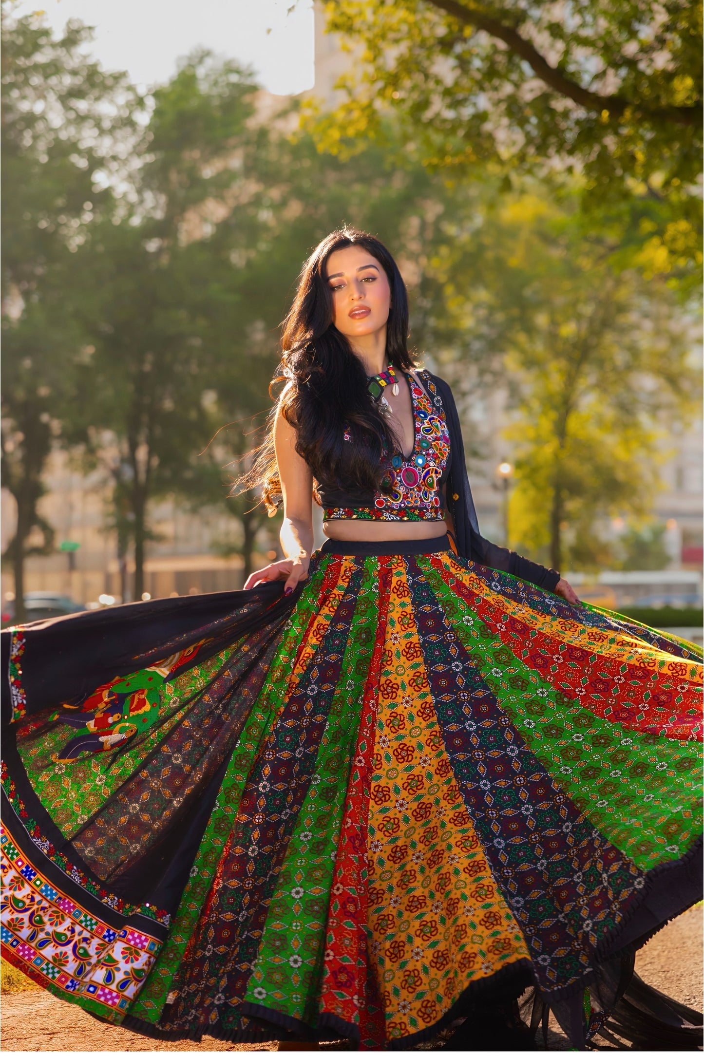 Mia Multi Color Full Flare Chaniya Choli