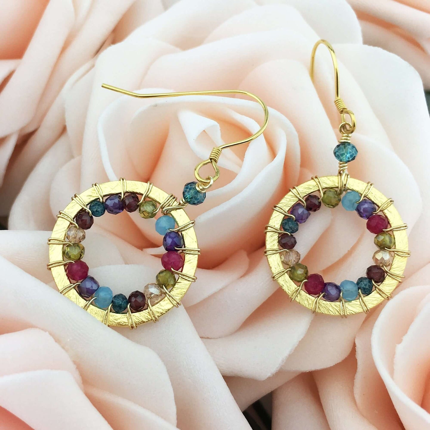 Rainbow Halo Mini Earrings