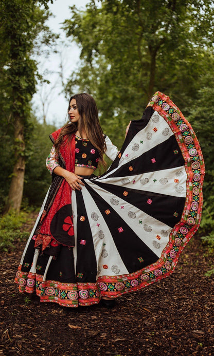 Nivienne Hand-Block Printed Chaniya Choli