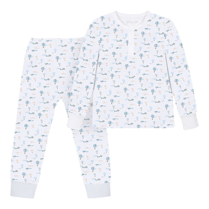 Little Airplanes Pima Long Pajama Set - The Avenue44