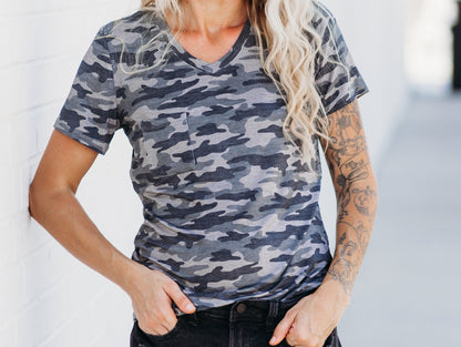 MAMA V-NECK- Chris Camo - The Avenue44