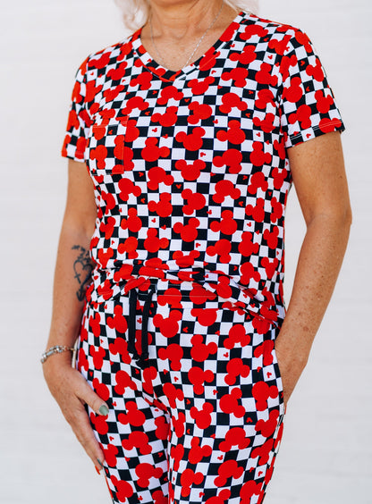 MAMA V-NECK- Roo Magic (Red) - The Avenue44