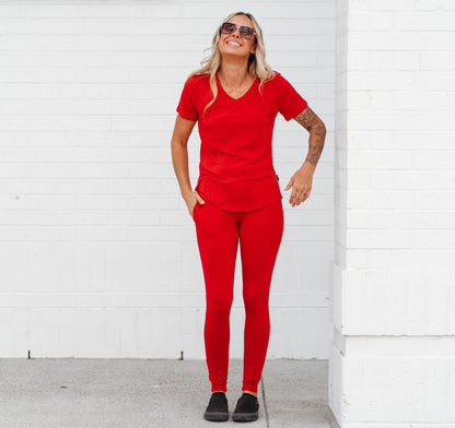 MAMA JOGGERS- Red - The Avenue44