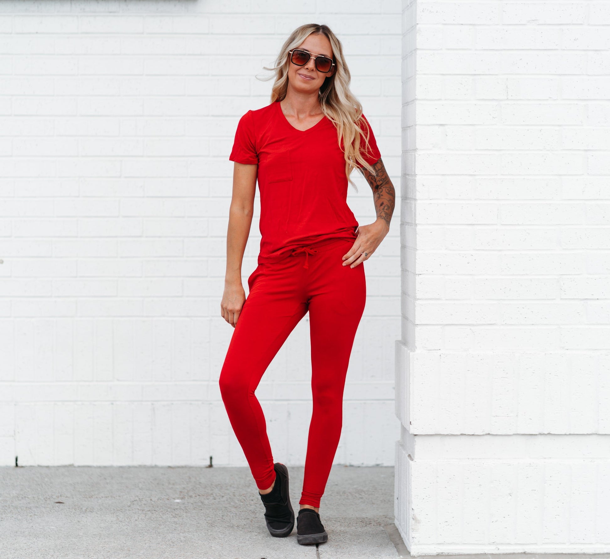 MAMA JOGGERS- Red - The Avenue44
