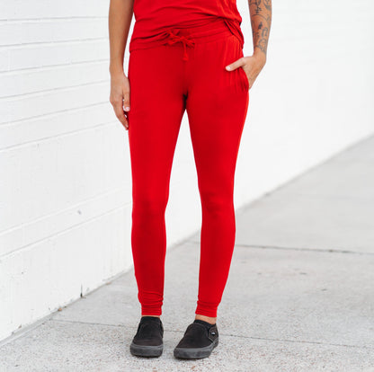 MAMA JOGGERS- Red - The Avenue44