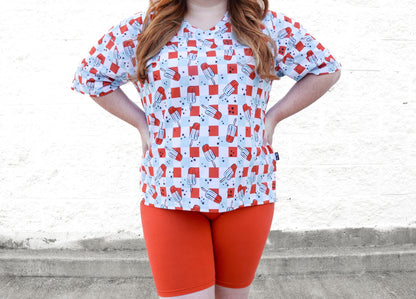 WOMANS BIKER SHORT SET- Bomb Pops - The Avenue44