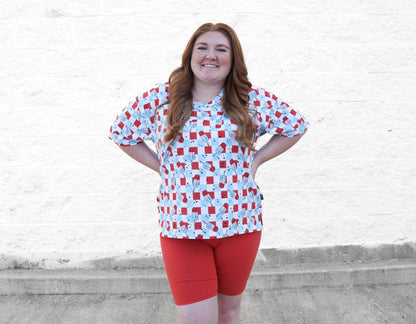 WOMANS BIKER SHORT SET- Bomb Pops - The Avenue44