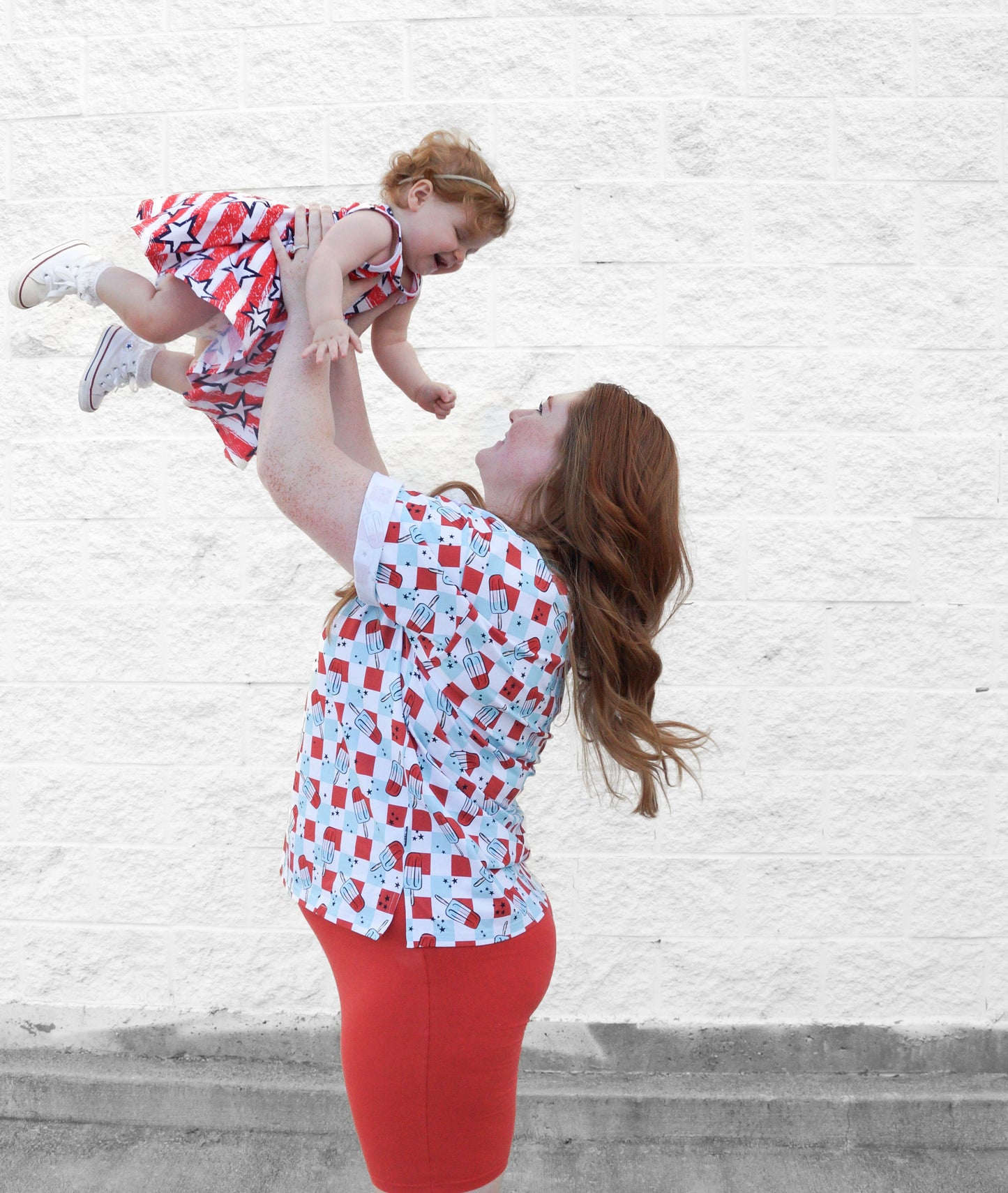 WOMANS BIKER SHORT SET- Bomb Pops - The Avenue44