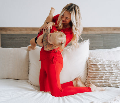 MAMA JOGGERS- Red - The Avenue44