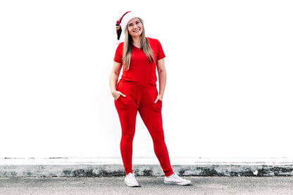 MAMA JOGGERS- Red - The Avenue44