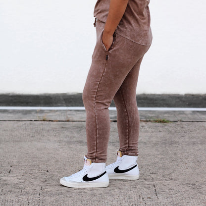 MAMA JOGGERS- Bark Snow Wash - The Avenue44