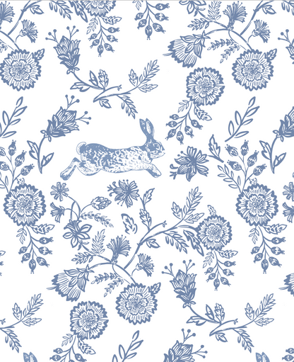 Floral Bunnies Pima Baby Pajama - The Avenue44