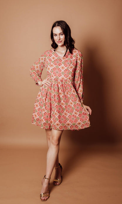 Rahi V-Neck Mini Dress