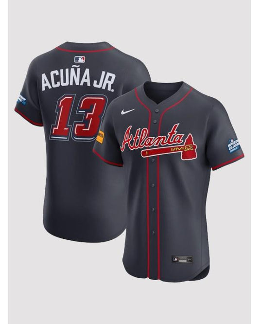 Ronald Acuna Jr. Atlanta Braves Navy Jersey