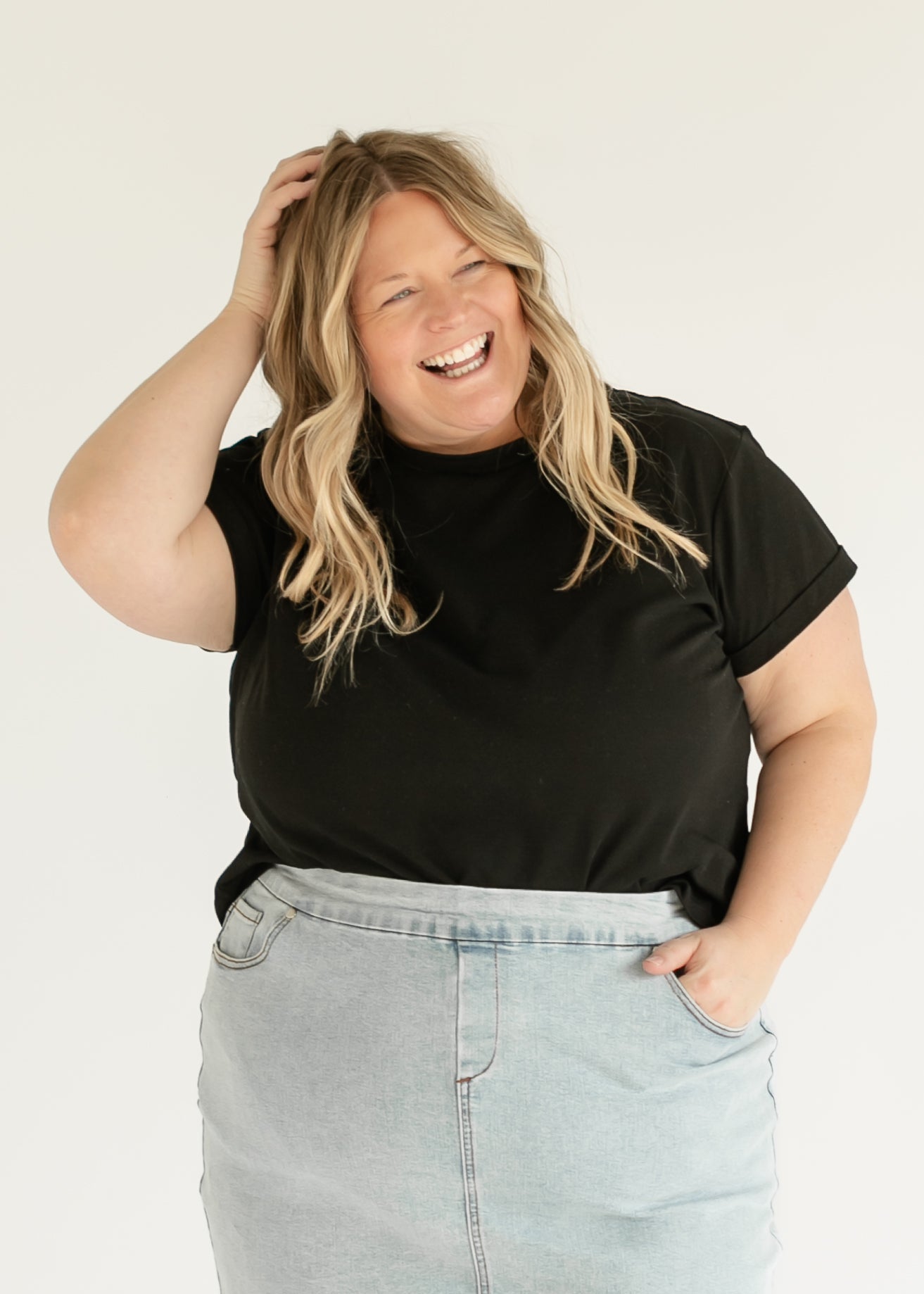 Sandra Midi Denim Skirt