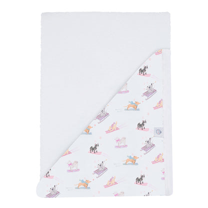 Ski Pups Girl Pima Hooded Towel - The Avenue44