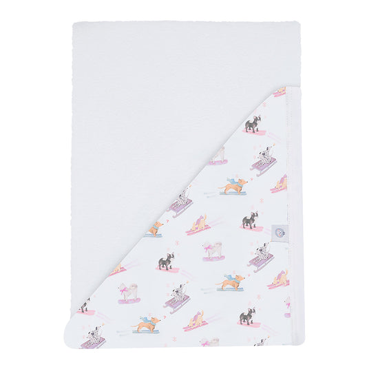 Ski Pups Girl Pima Hooded Towel - The Avenue44