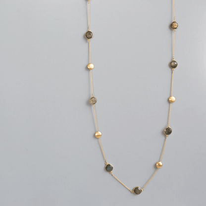 Long Labradorite Layering Chain