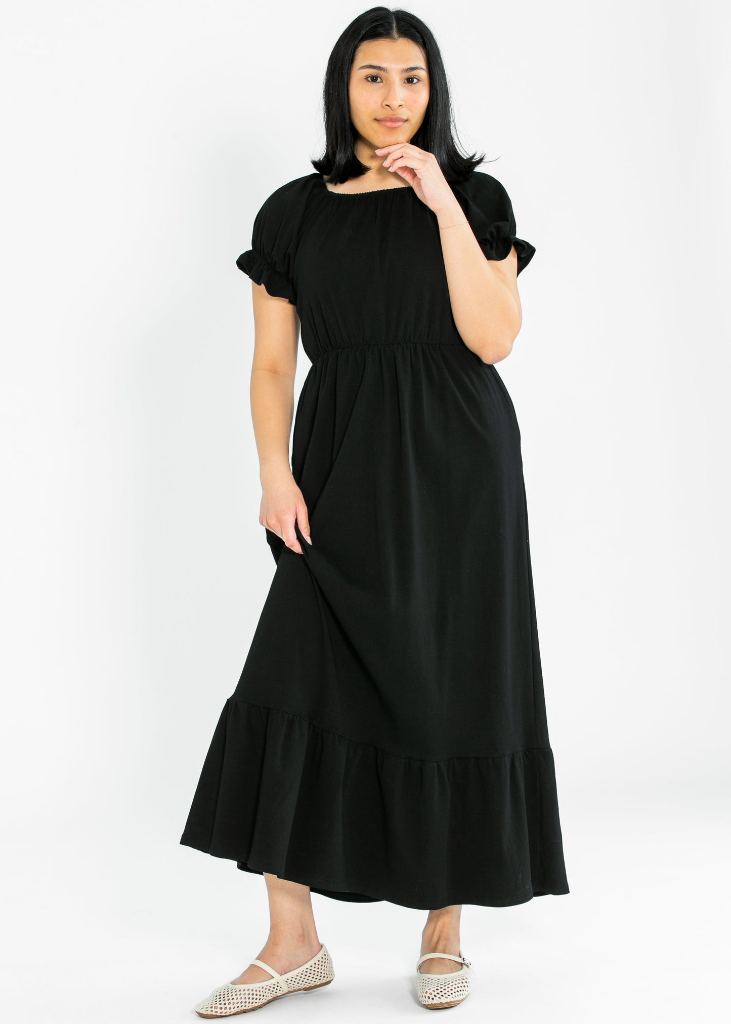 Amy Puff Sleeve Maxi Dress