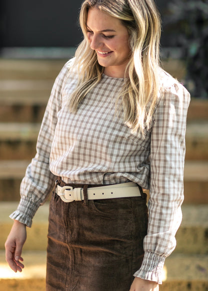 Blake Cinched Sleeve Blouse