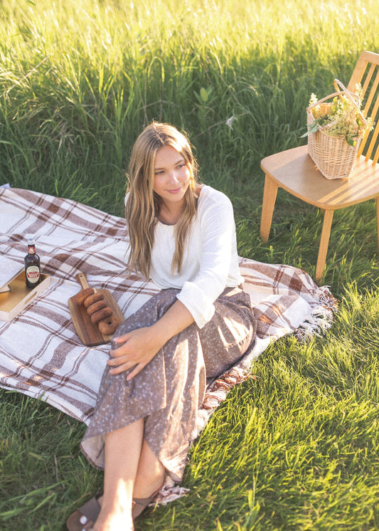 Braylyn Floral Midi Skirt