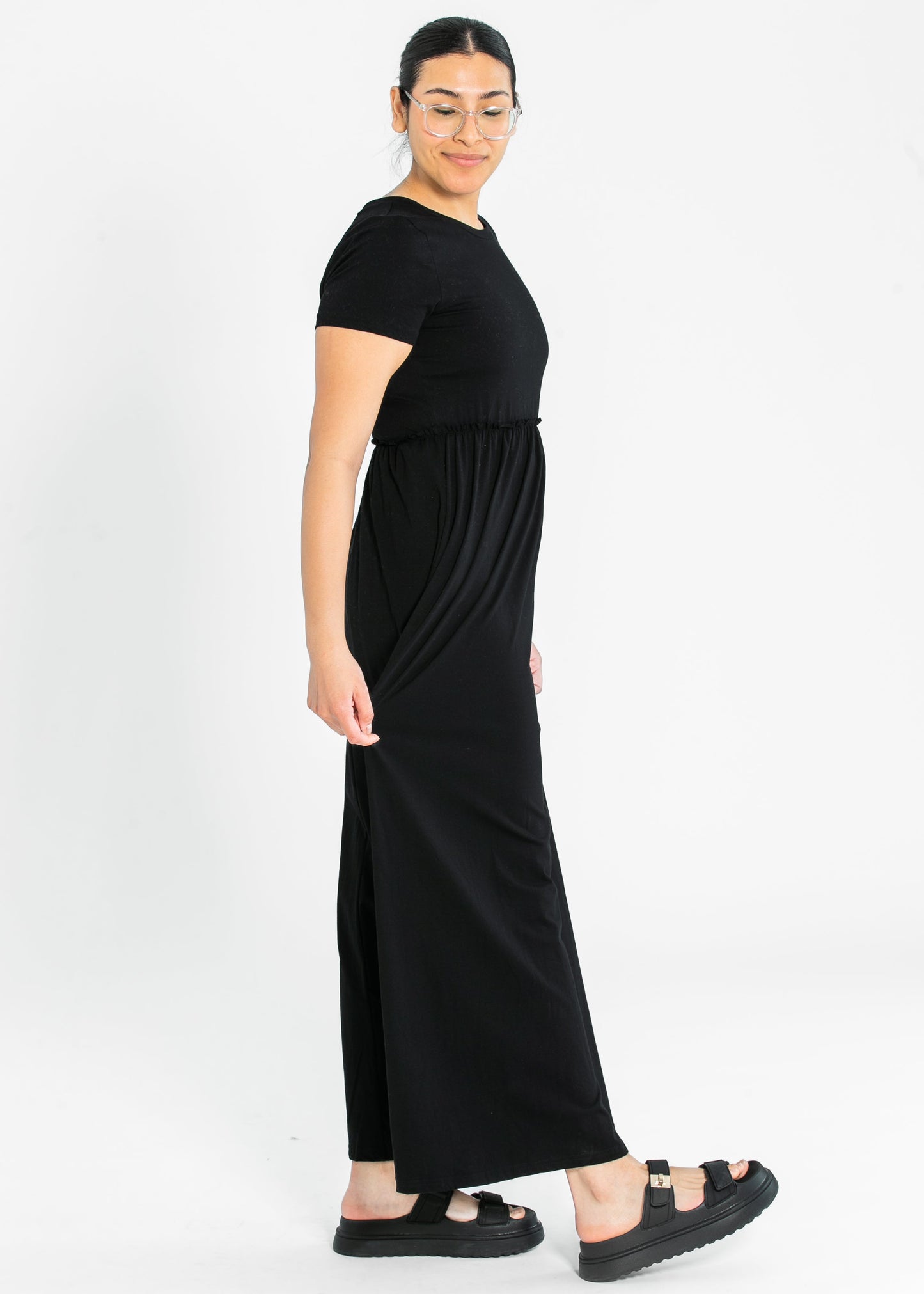 Brie Short Sleeve Maxi Dress