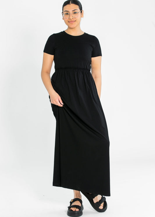 Brie Short Sleeve Maxi Dress