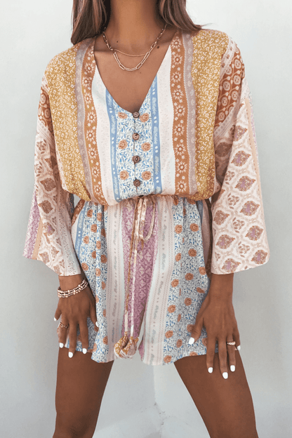 Callie's Painted Days Multi Print Romper - FINAL SALE - The Avenue44