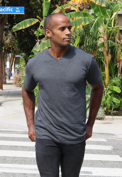 Clearance Men's Bamboo Viscose V-Neck T-Shirt