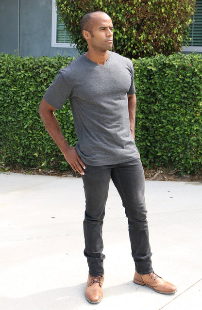 Clearance Men's Bamboo Viscose V-Neck T-Shirt