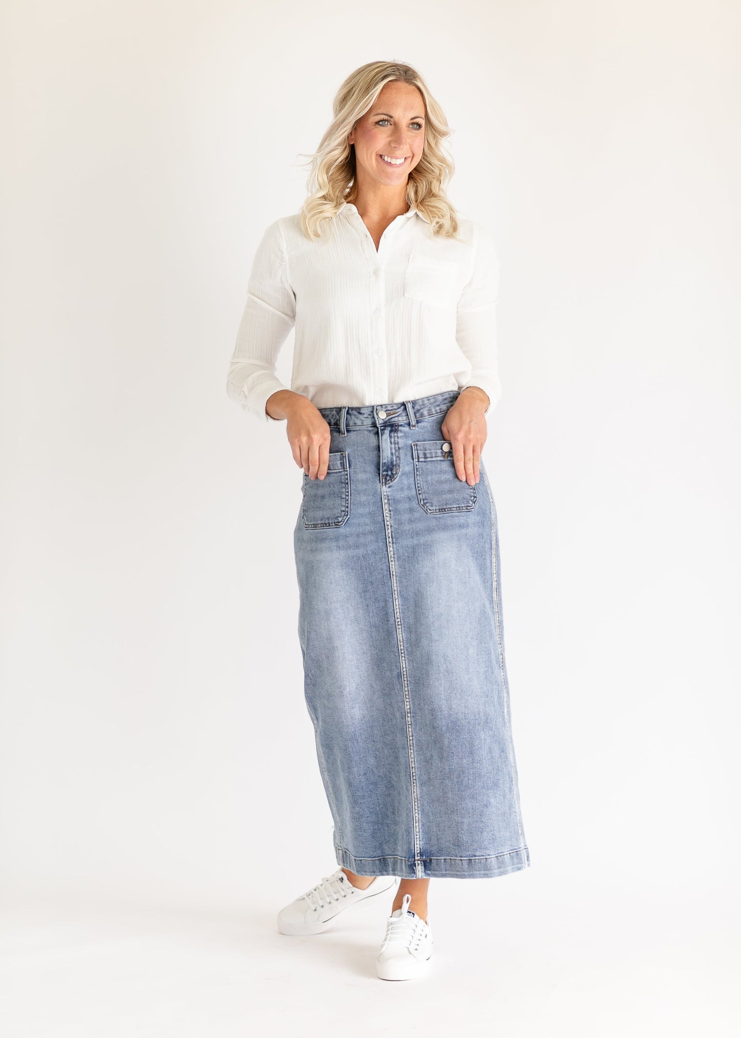 Elin Front Pocket Maxi Skirt - FINAL SALE