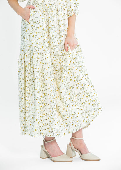 Flora Smocked Midi Dress
